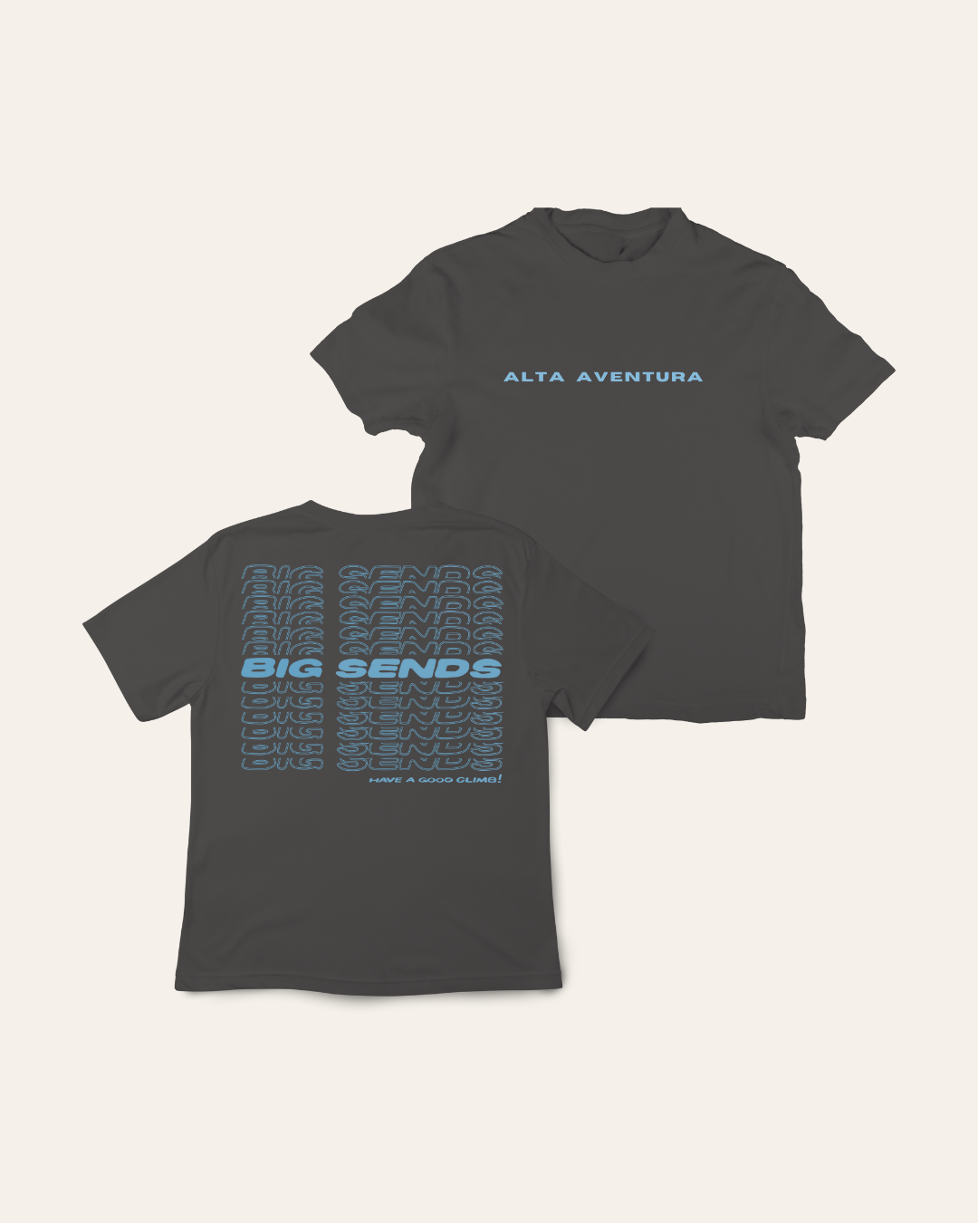 Big Sends Tee - Charcoal