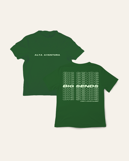 Big Sends Tee - Forest Green