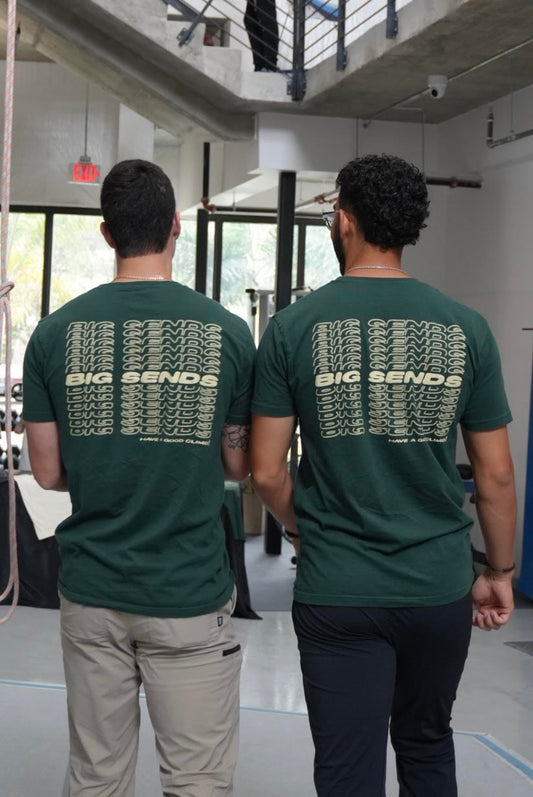 Big Sends Tee - Forest Green